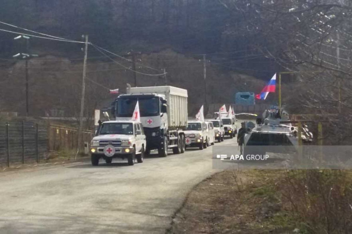 ICRC vehicles carrying Armenian origin residents, unimpededly passed through Azerbaijan's Lachin-Khankandi road-UPDATED -VIDEO 