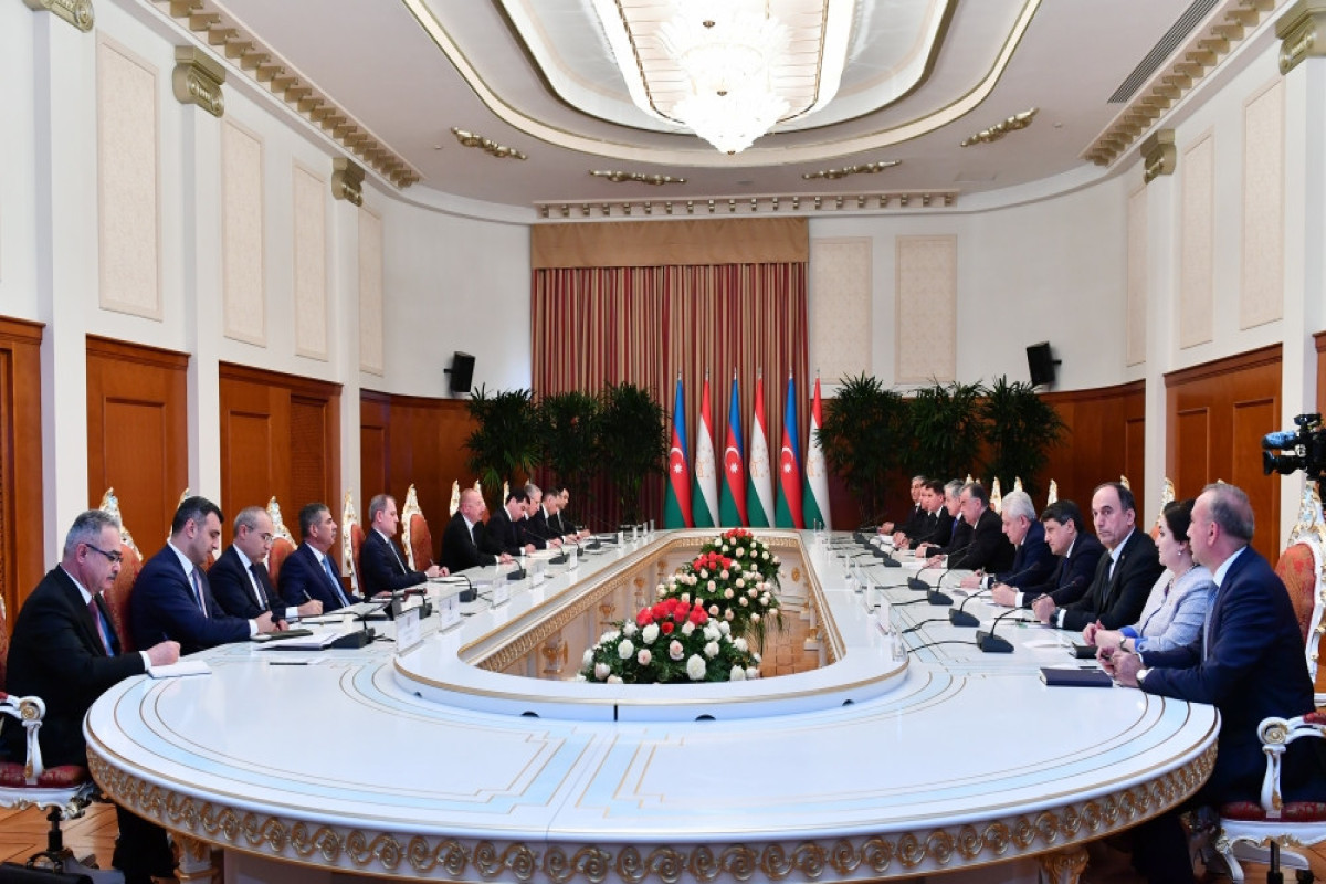 Azerbaijani President: Azerbaijan and Tajikistan always cooperate very sincerely and as good friends