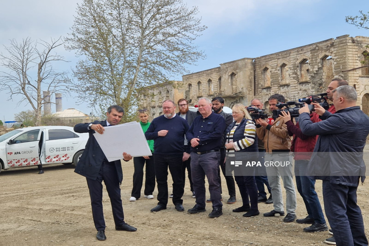UK delegation was on visit to Azerbaijan's Agdam city-PHOTO 