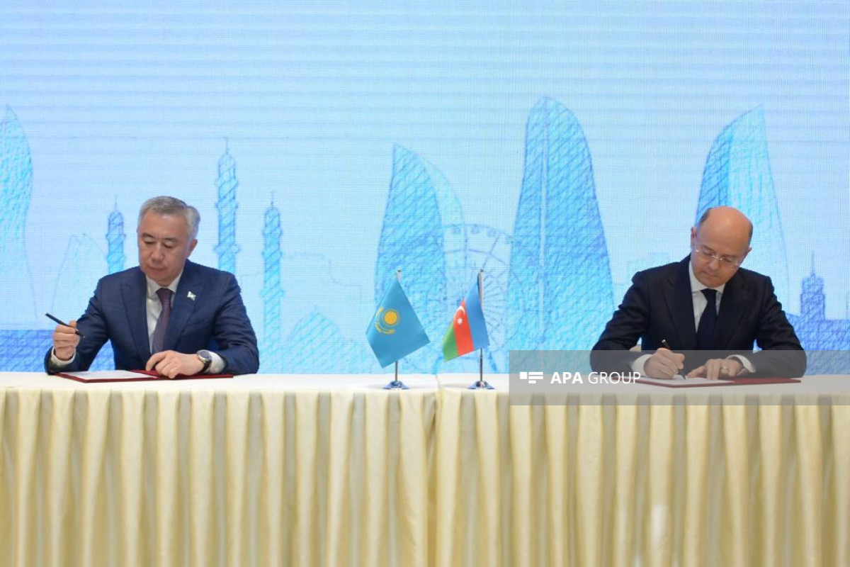 Protocol was signed at Azerbaijan-Kazakhstan Joint Intergovernmental Commission's meeting