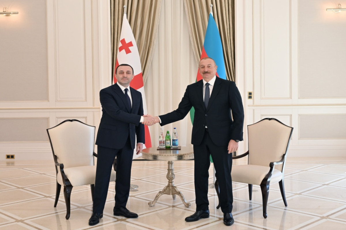 rime Minister of Georgia, Irakli Garibashvili, President of Azerbaijan Ilham Aliyev