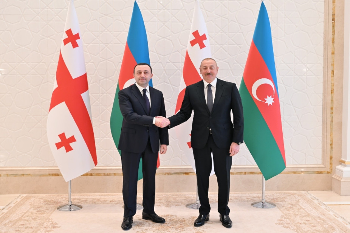 Georgian Prime Minister Irakli Garibashvili, Azerbaijani President Ilham Aliyev