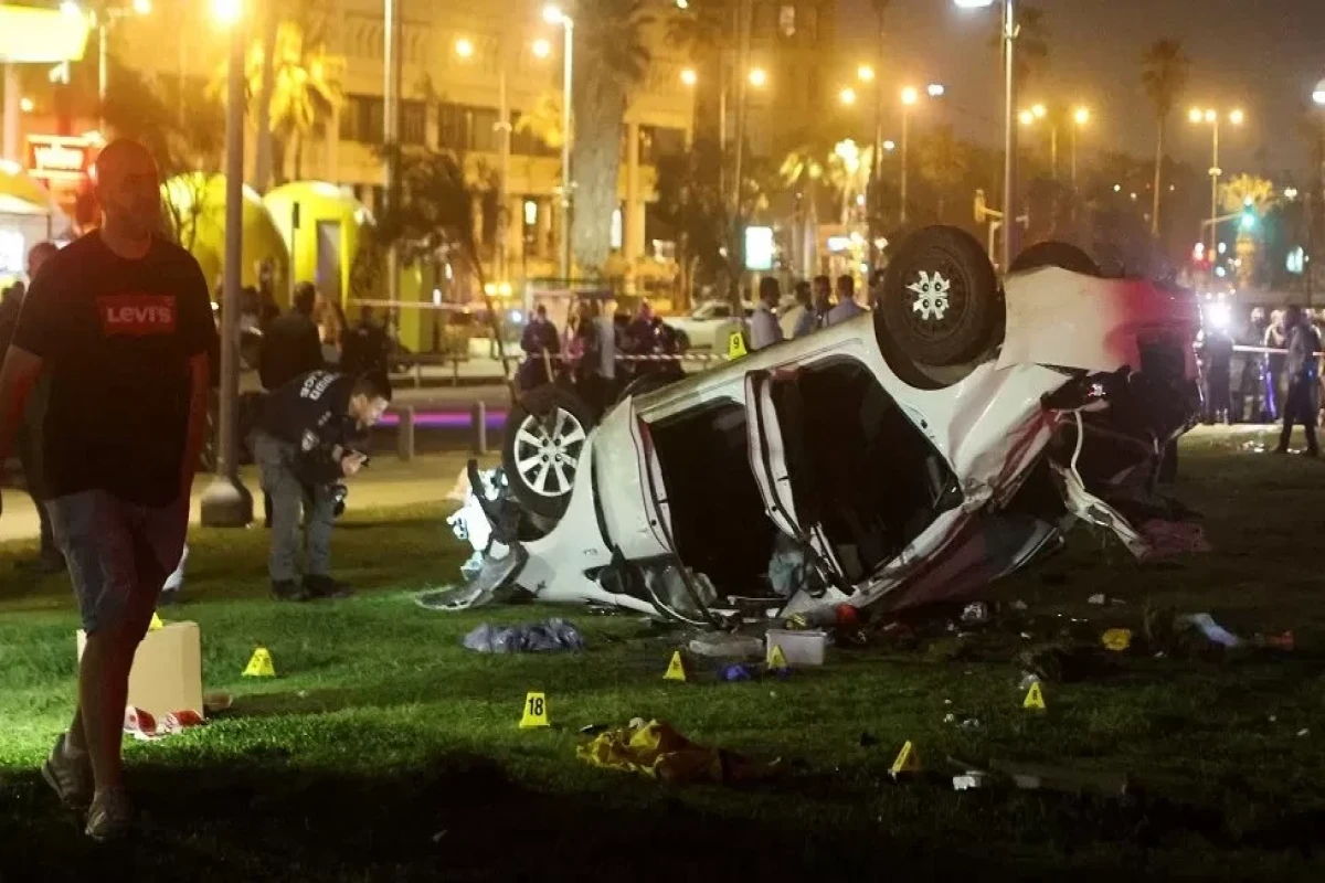 One tourist killed and seven wounded in car-ramming attack inTel Aviv