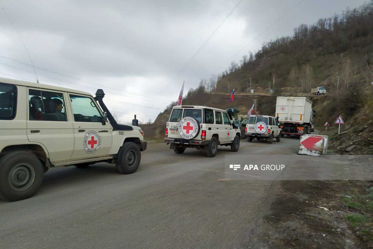 Vehicles belonging to ICRC with residents of Armenian origin unimpededly passed through Azerbaijan's Lachin-Khankandi road-UPDATED 