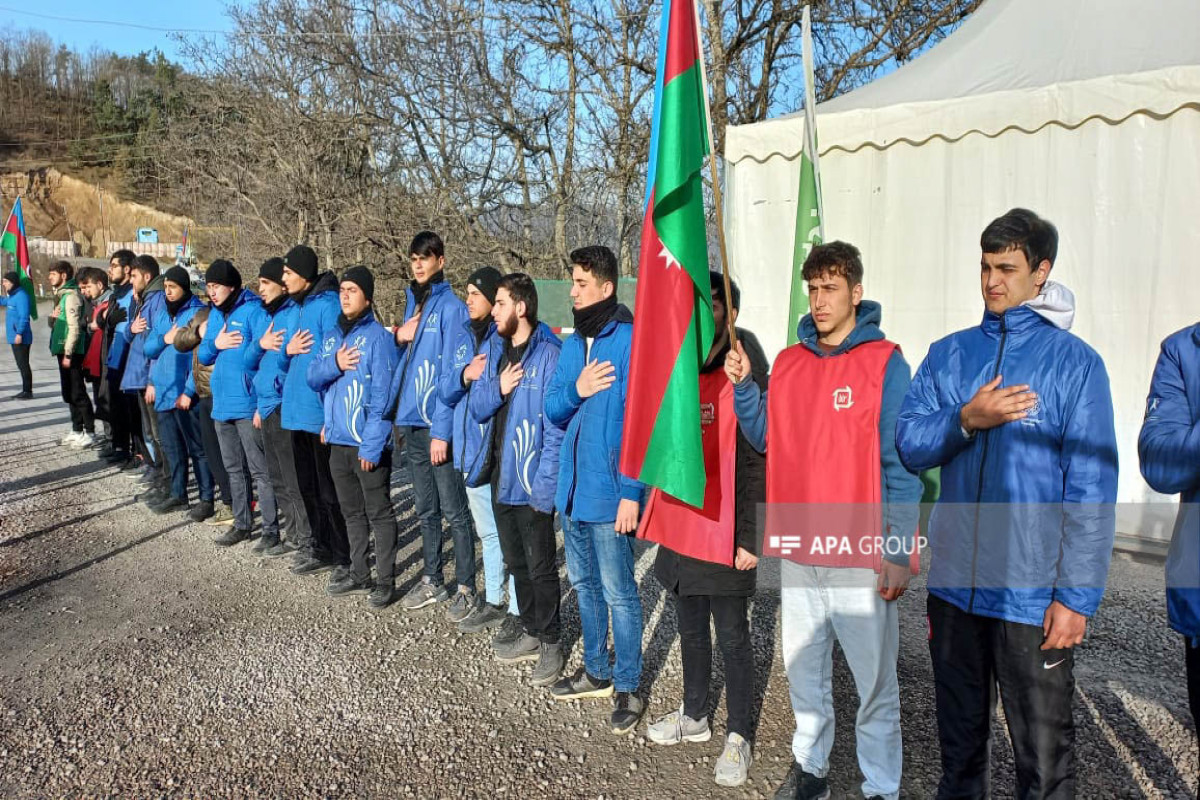 Peaceful protest of Azerbaijani eco-activists on Lachin–Khankendi road enters 120th day-PHOTO 