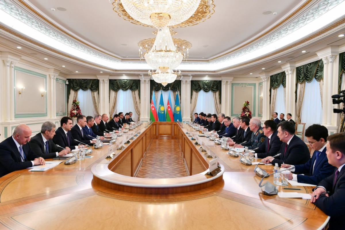Presidents of Azerbaijan and Kazakhstan held expanded meeting-UPDATED-1 