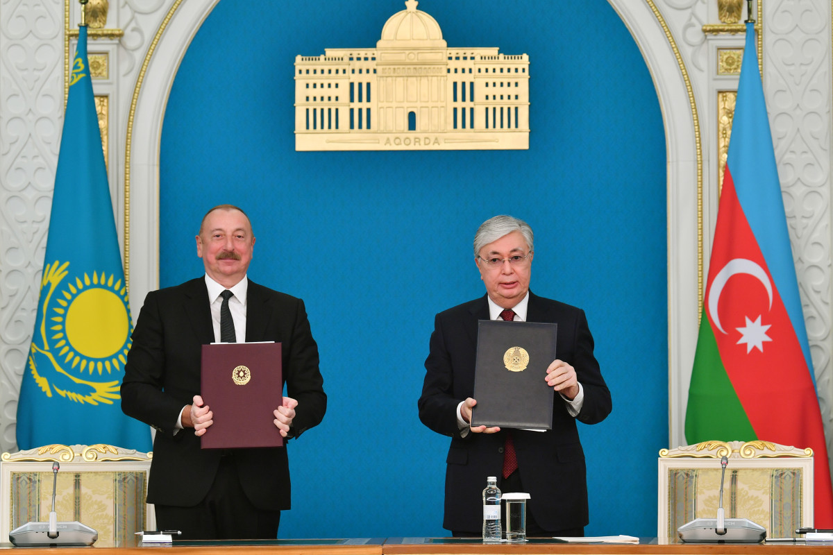 Azerbaijan, Kazakhstan signed documents-UPDATED 