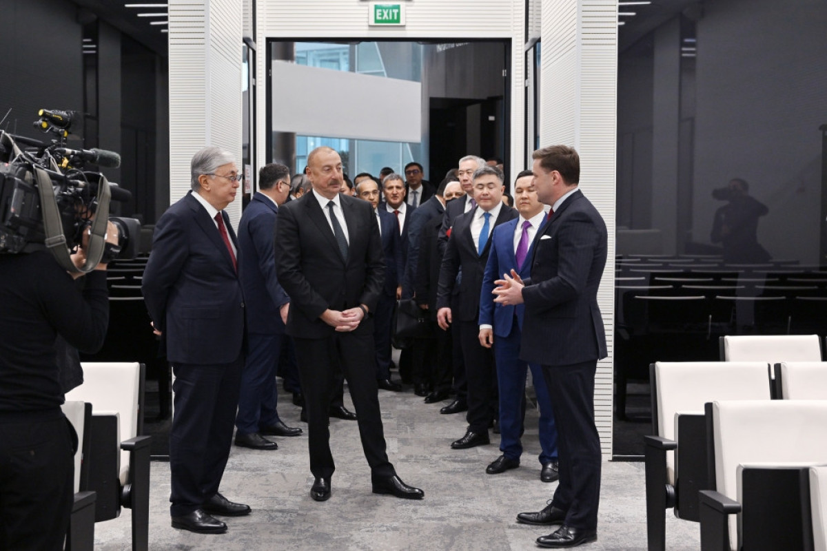 Presidents of Azerbaijan and Kazakhstan visited Astana International Financial Centre-UPDATED 