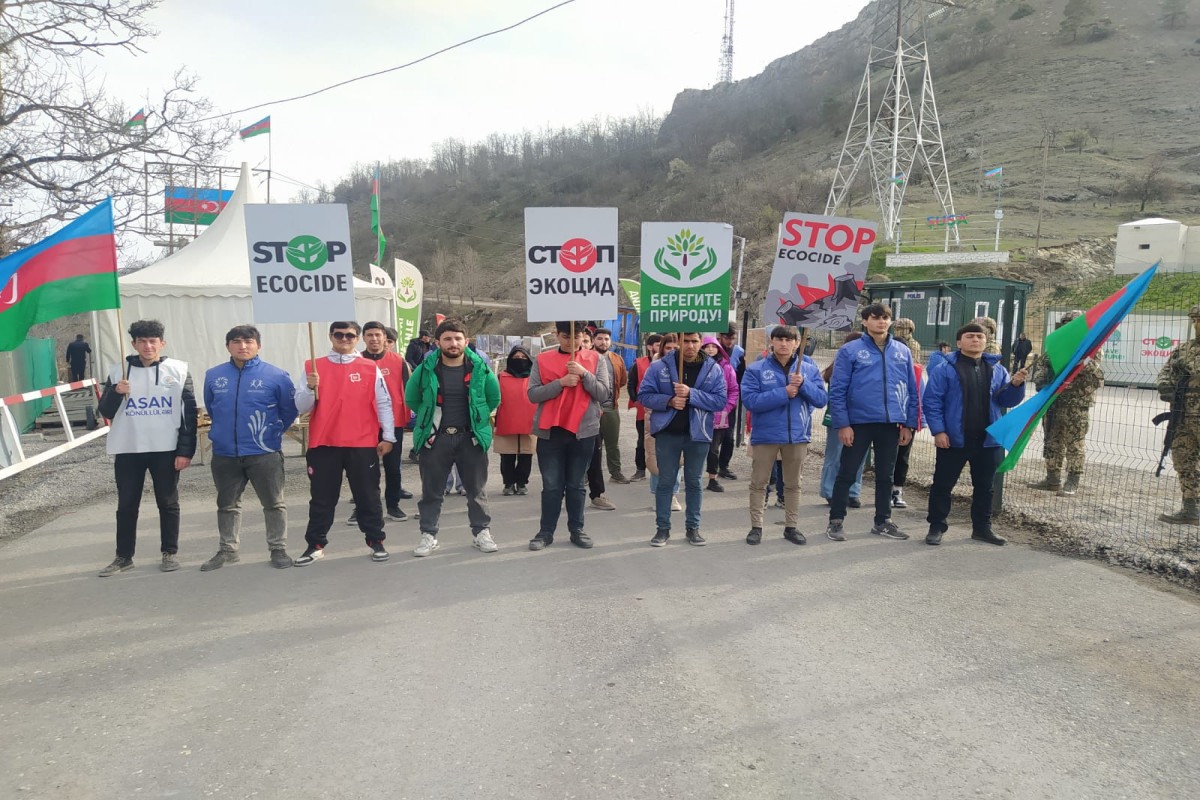Peaceful protest of Azerbaijani eco-activists on Lachin–Khankandi road enters 121st day