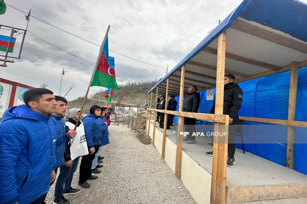 Peaceful protest of Azerbaijani eco-activists on Lachin–Khankandi road continues for 4 month