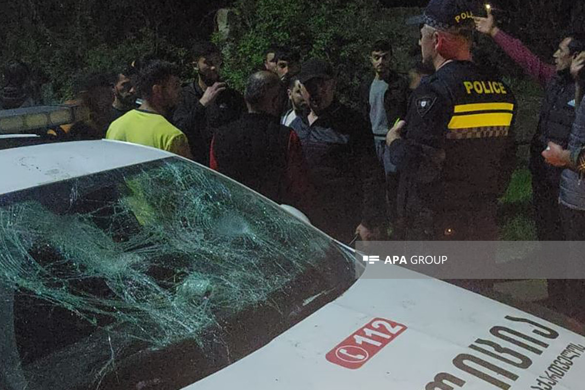 Conflict occurres between Azerbaijanis and the police in Georgia-PHOTO 
