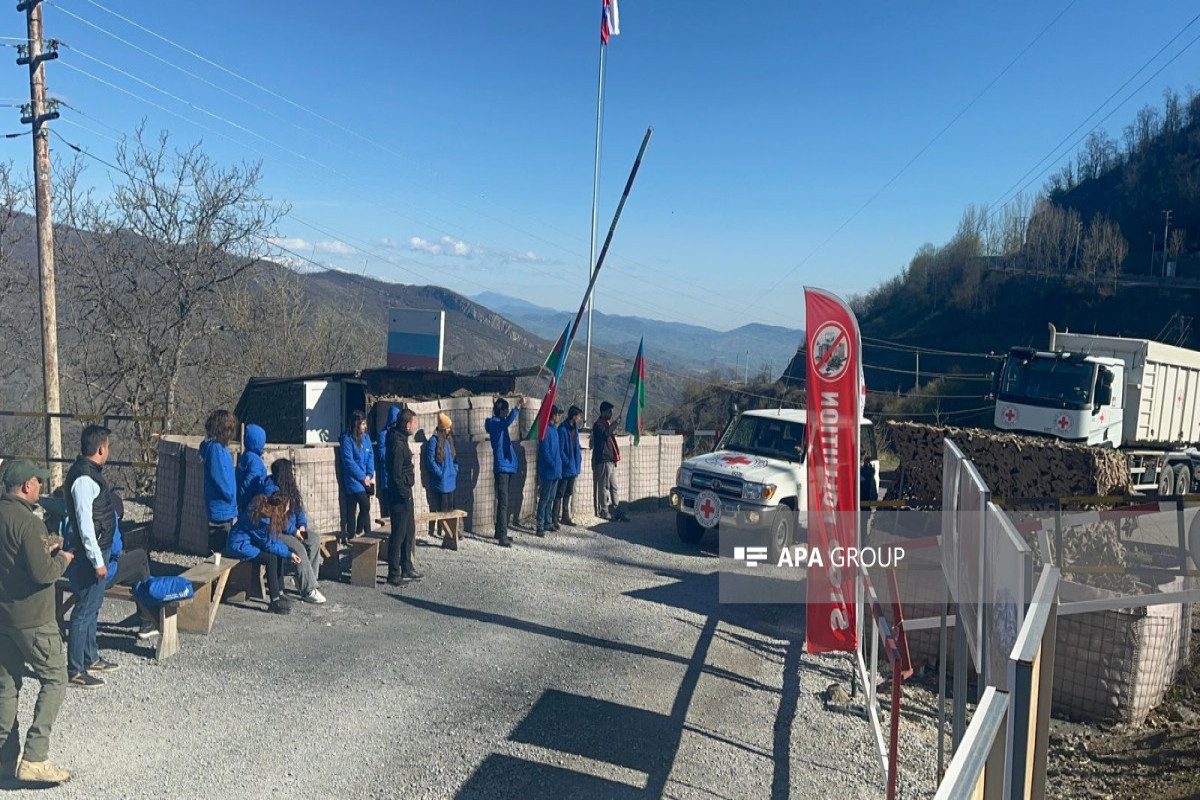 Convoy of ICRC vehicles unimpededly passed through Azerbaijan's Lachin-Khankandi road-PHOTO -UPDATED 