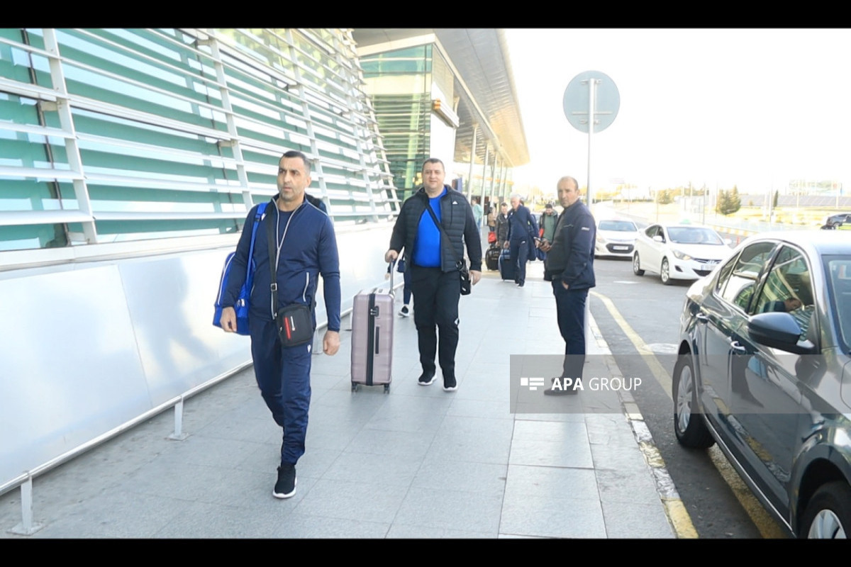 Azerbaijani athletes returning from Yerevan depart from Georgia to Azerbaijan-PHOTO 