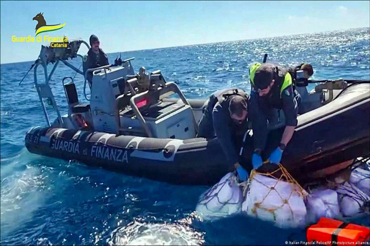 Italy police seize 2 tons of cocaine floating off Sicily