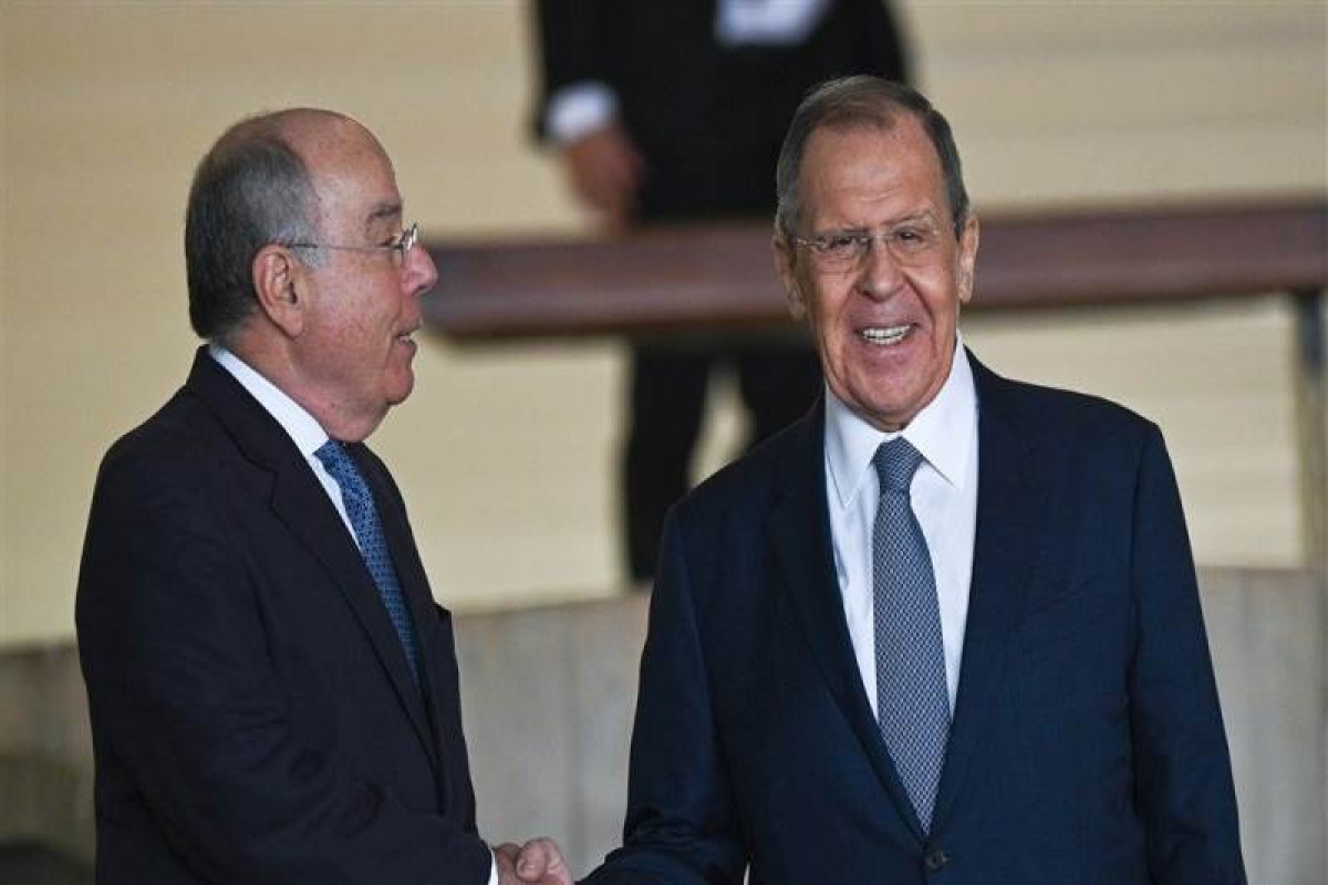 Mauro Vieira, Brazilian Foreign Minister and Sergey Lavrov, Russian Foreign Minister