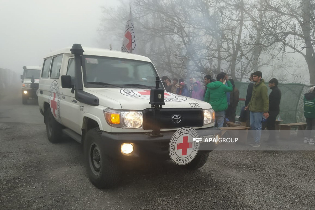 6 ICRC vehicles unimpededly passed through Azerbaijan's Lachin-Khankandi road-PHOTO -UPDATED 