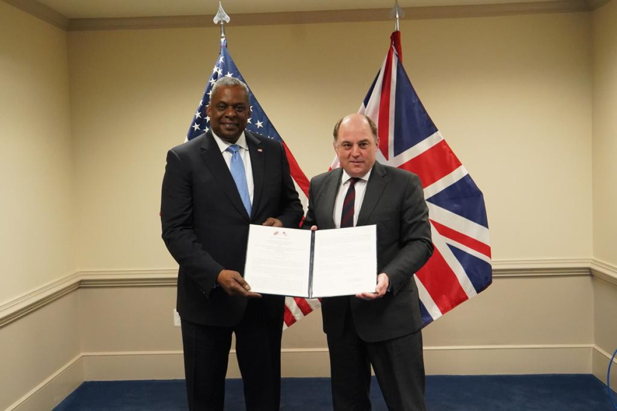 Lloyd Austin, U.S. Defense Secretary and Ben Wallace, Defense Minister of United Kingdom