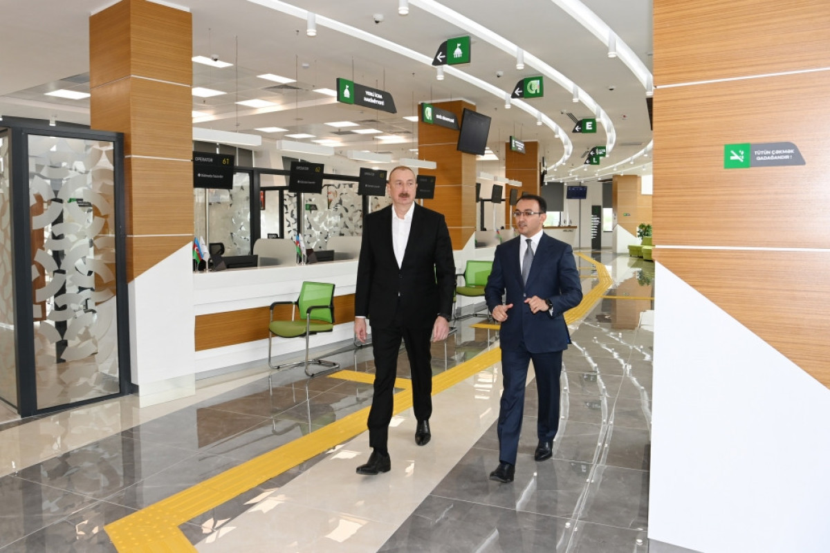 President Ilham Aliyev opened “ASAN xidmet” center in Salyan-PHOTO -UPDATED 