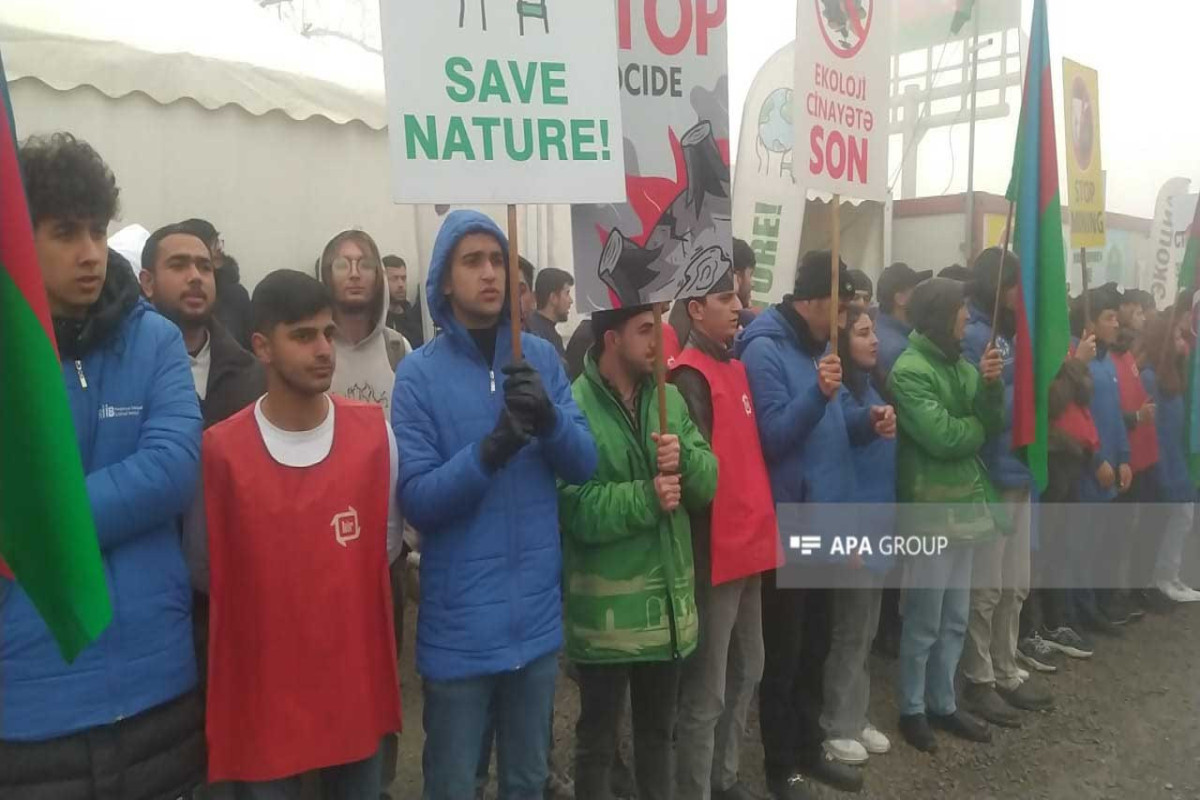 Peaceful protest of Azerbaijani eco-activists on Lachin–Khankandi road enters 129th day