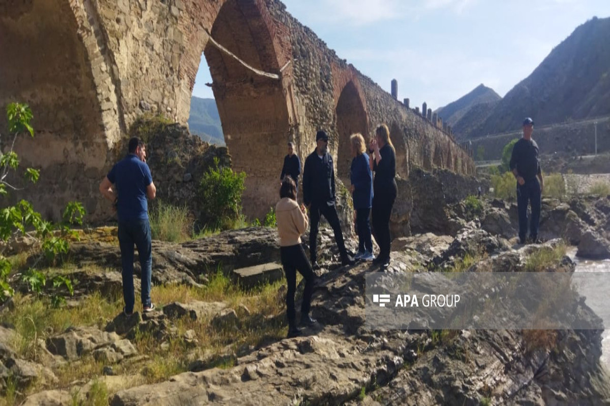 US-Azerbaijan Cultural Foundation's delegation visited Khudafarin Bridge-PHOTO -UPDATED 