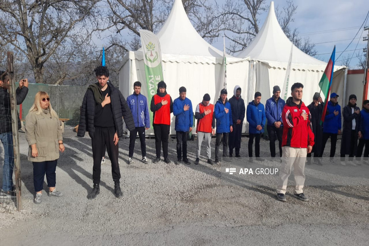 Peaceful protest of Azerbaijani eco-activists on Lachin–Khankandi road enters 130th day-PHOTO 
