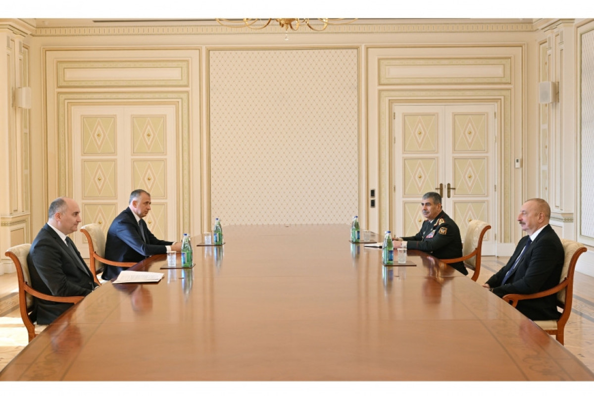 President Ilham Aliyev received Defense Minister of Georgia-UPDATED 