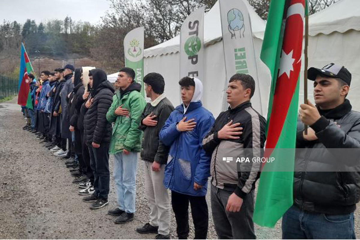 Peaceful protest of Azerbaijani eco-activists on Lachin–Khankandi road enters 135th day-PHOTO 