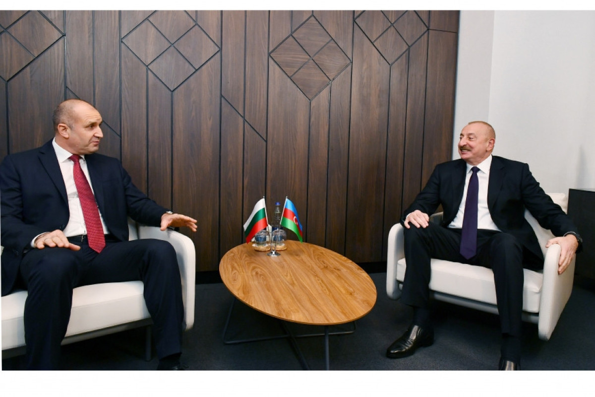 President of the Republic of Bulgaria Rumen Radev, President of the Republic of Azerbaijan Ilham Aliyev