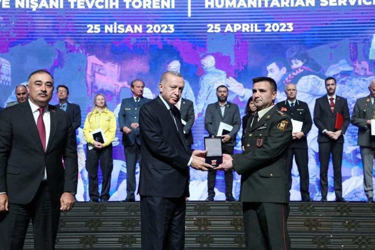 President of Türkiye awarded Azerbaijan Army’s serviceman-PHOTO 