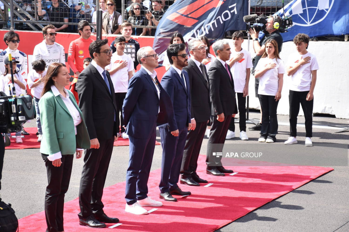 Winners of Formula 1 Azerbaijan Grand Prix were awarded-PHOTOLENT 