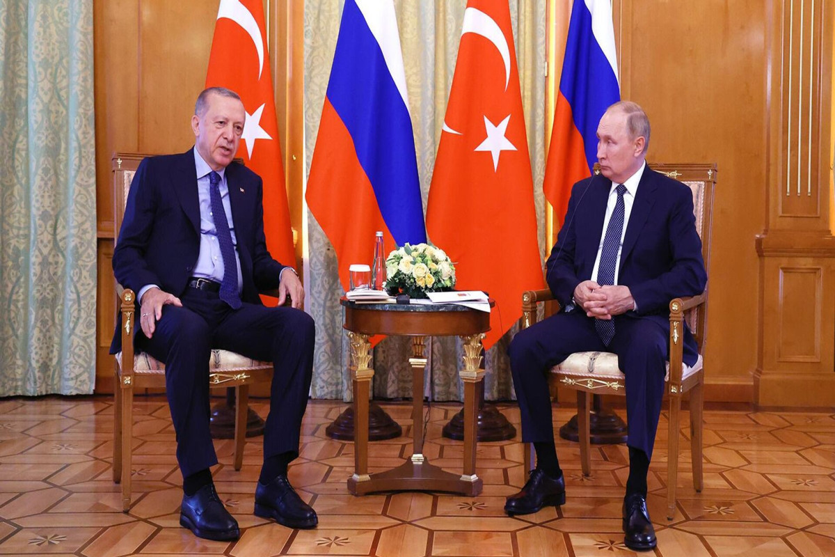 Recep Tayyip Erdogan, President of Türkiye and Vladimir Putin, President of Russia