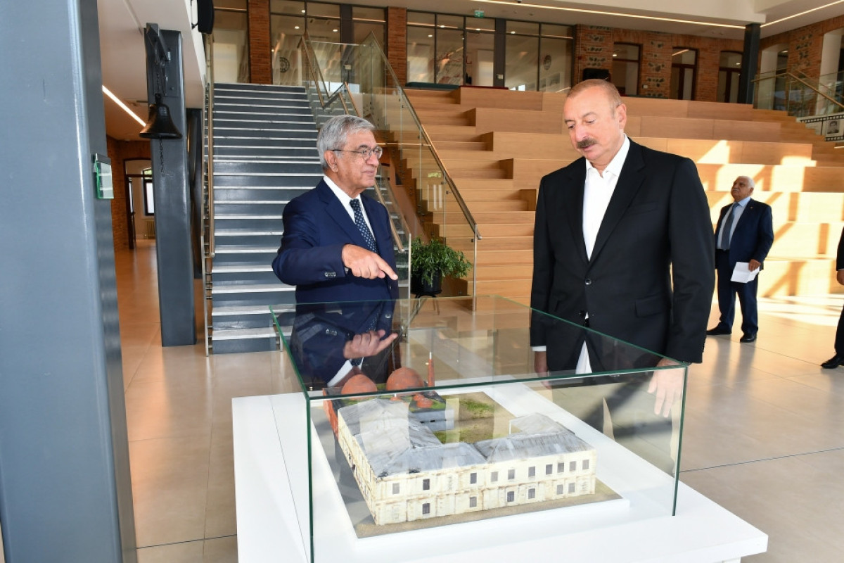 President Ilham Aliyev viewed conditions created at Gazakh Teachers' Seminary ADA University Gazakh Center-PHOTO -UPDATED 