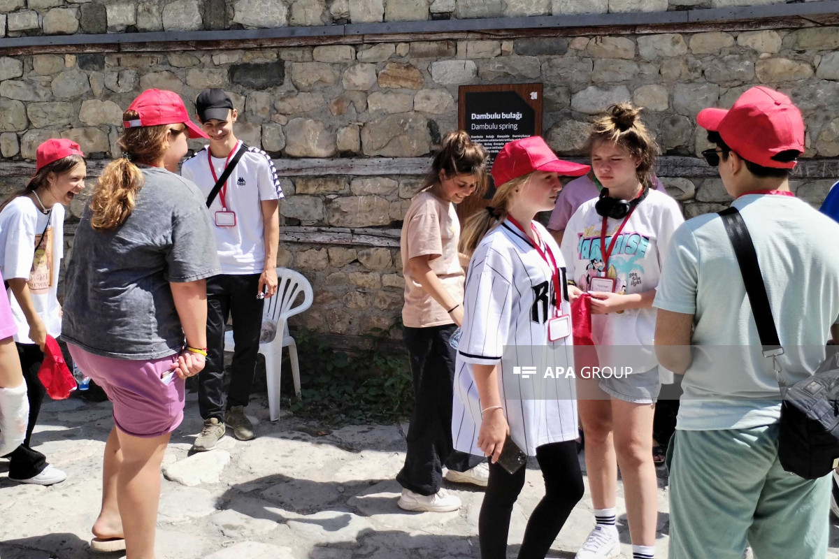 Ukrainian children who brought to Azerbaijan for rehabilitation visited Ismayilli-PHOTO 
