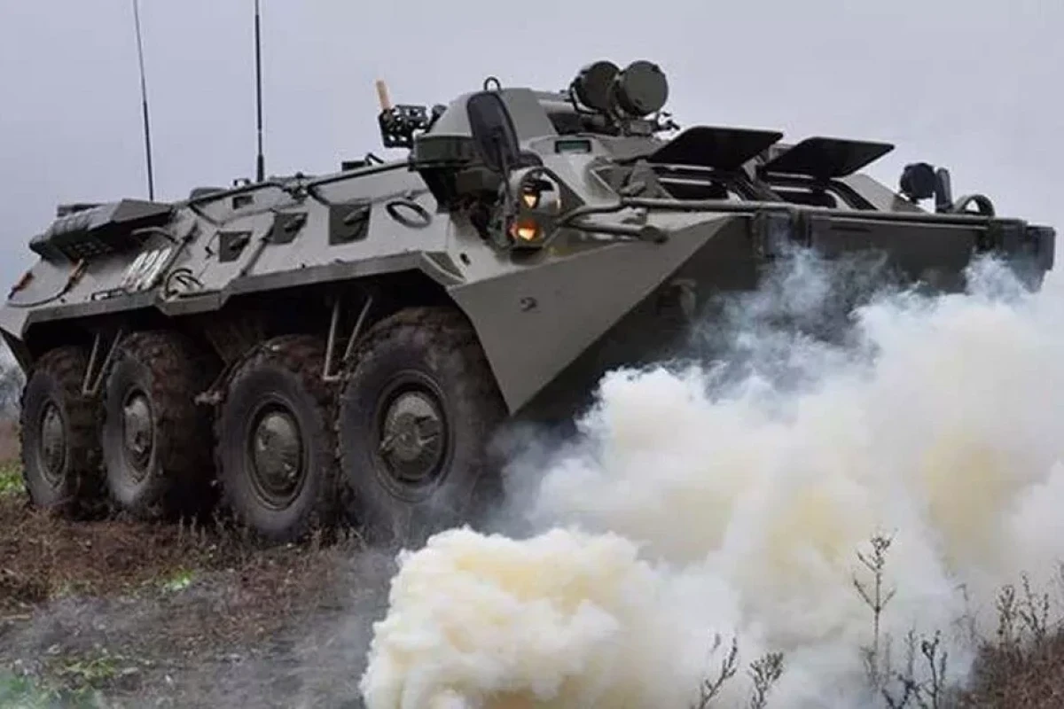 Russian servicemen in Armenia conducted training