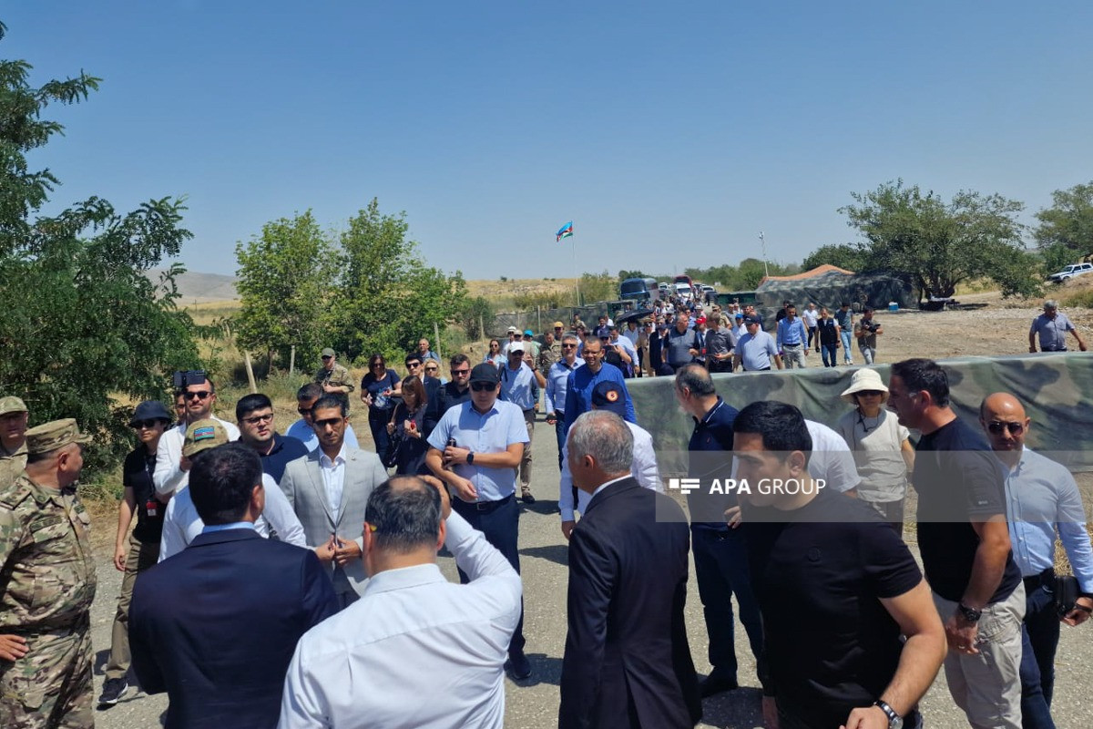 Foreign diplomats got acquainted with construction of Azerbaijan's Barda-Aghdam railway and highway-PHOTO -UPDATED 