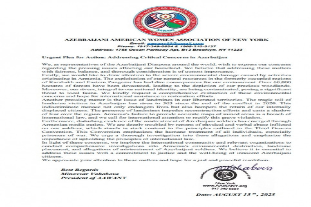 Diaspora organizations and coordination councils issue statement