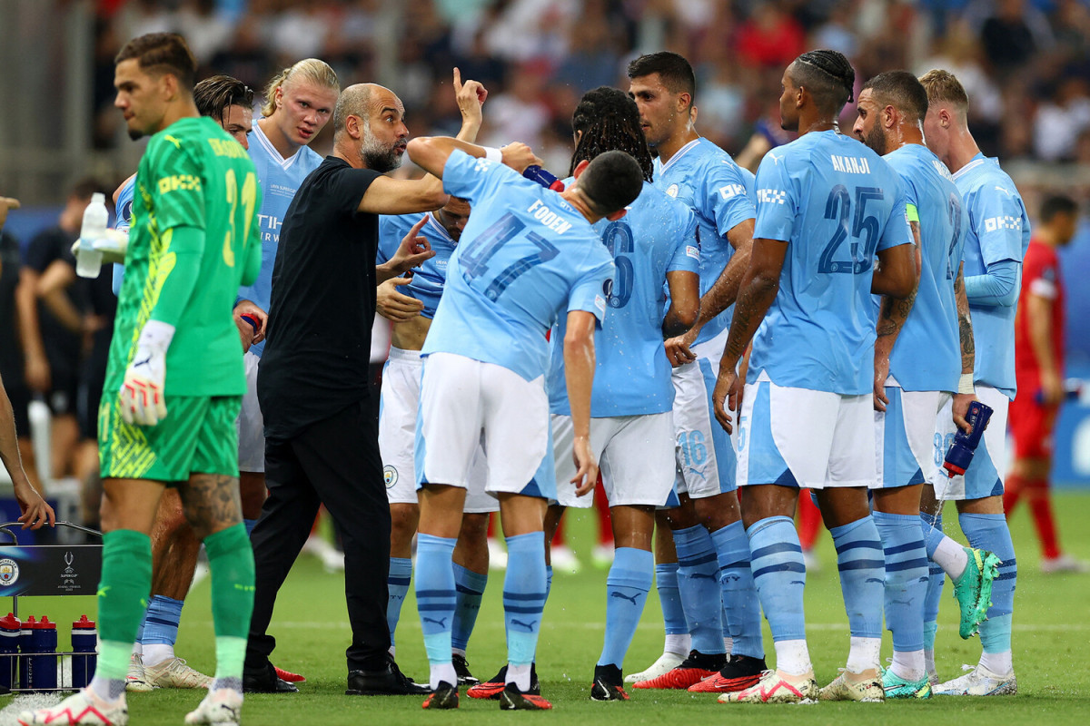 Manchester City beat Sevilla on penalties to win Uefa Super Cup