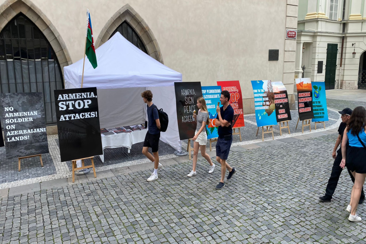 Awareness campaign organized in Prague to expose Armenia's military and environmental crimes
