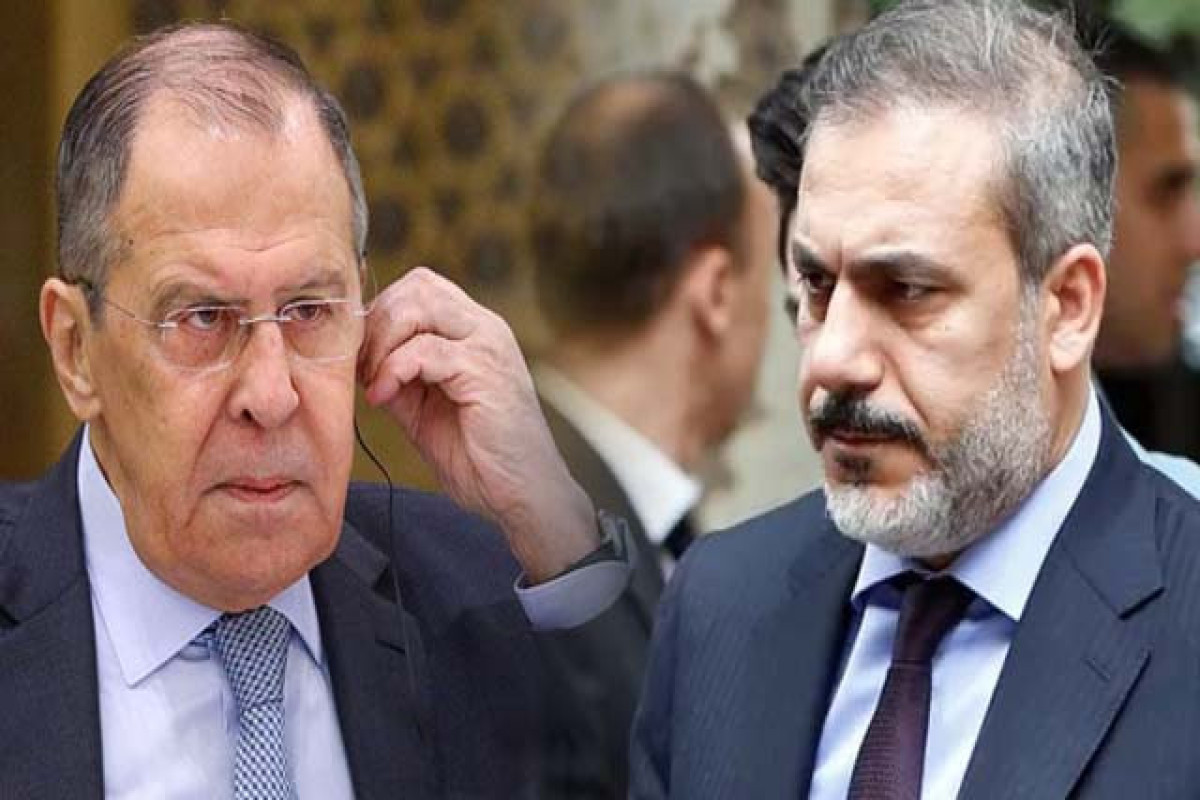 Russian Foreign Minister Sergey Lavrov and Turkish Minister of Foreign Affairs Hakan Fidan