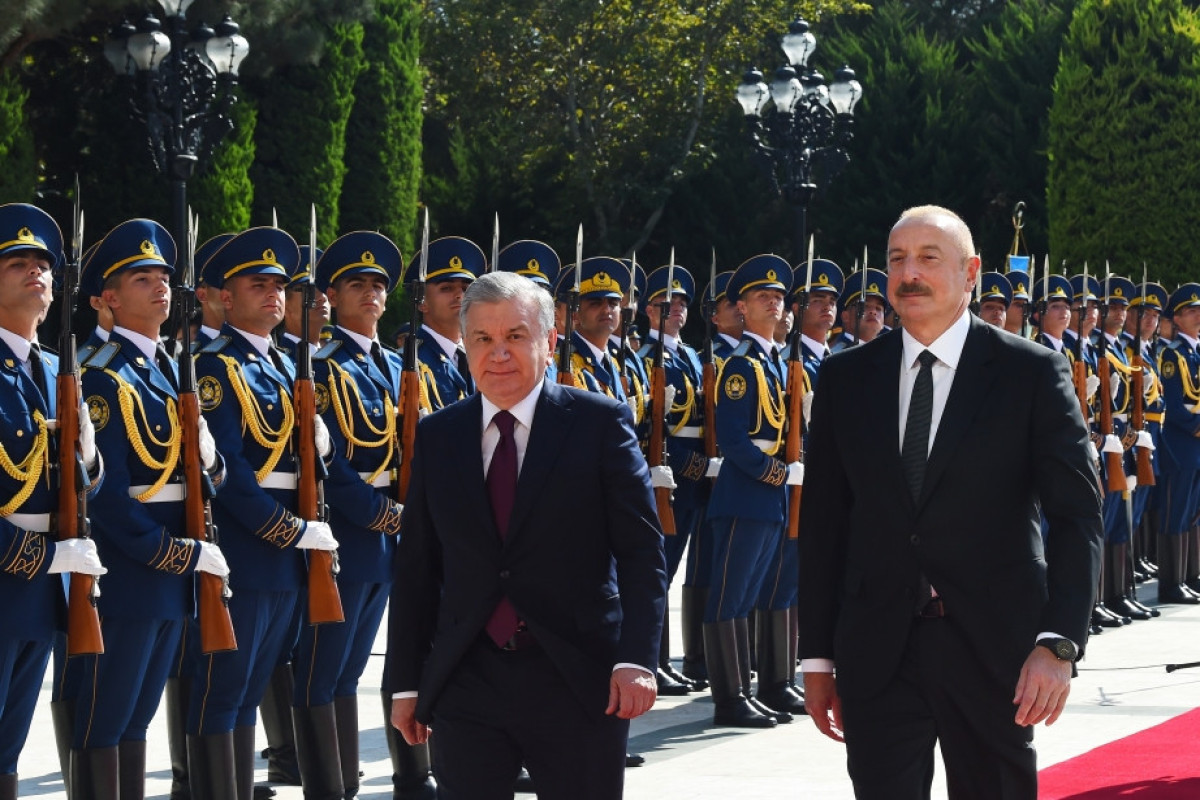 Official welcome ceremony was held for President of Uzbekistan Shavkat Mirziyoyev