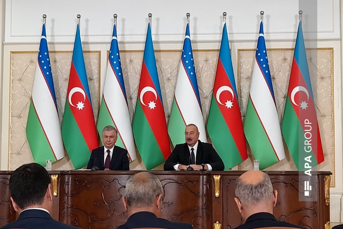 Presidents of Azerbaijan and Uzbekistan made press statements-UPDATED 
