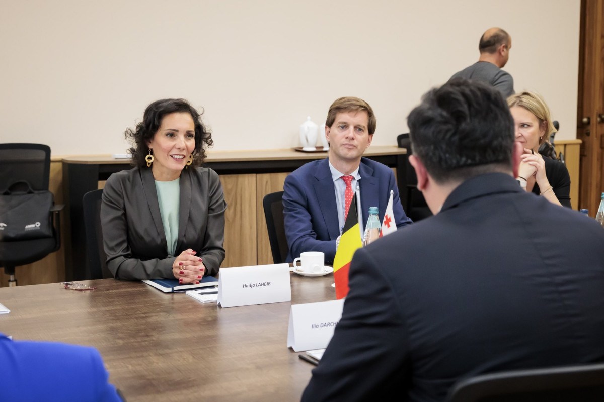 Belgian FM visits Georgia -PHOTO 