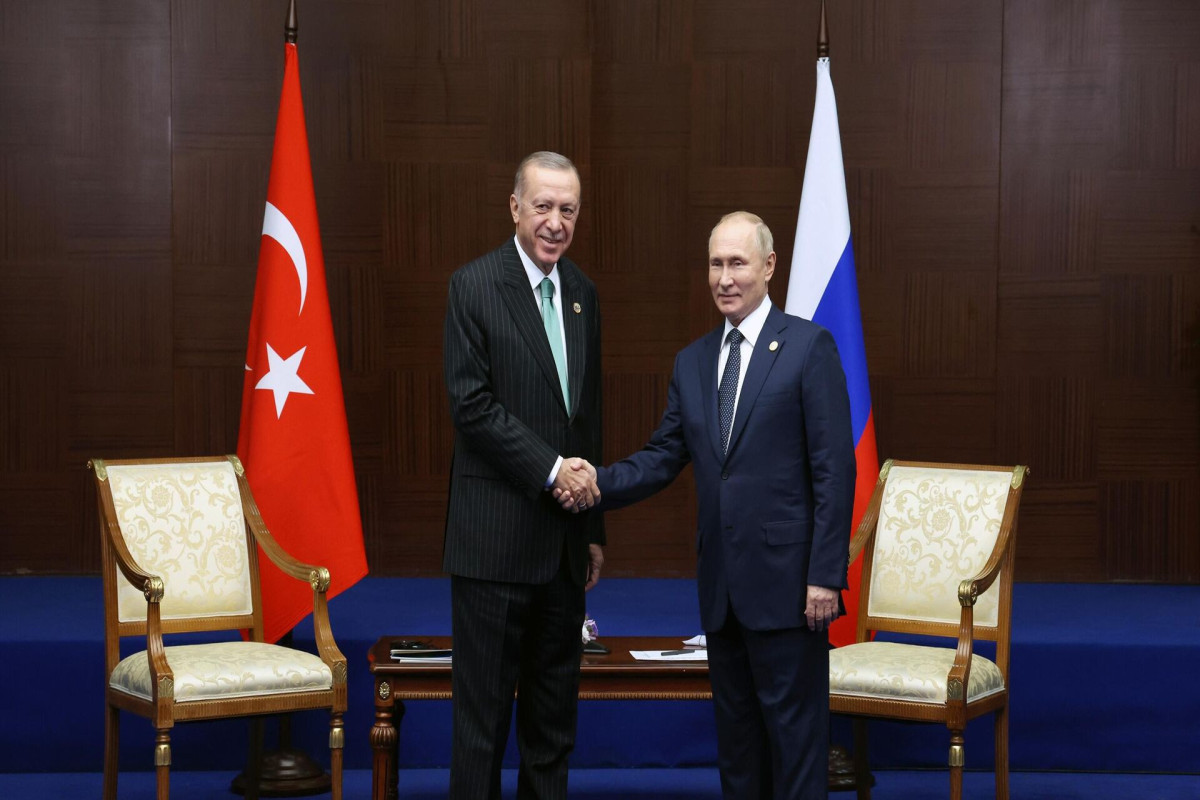 Recep Tayyip Erdogan, President of Türkiye and Vladimir Putin, President of Russia