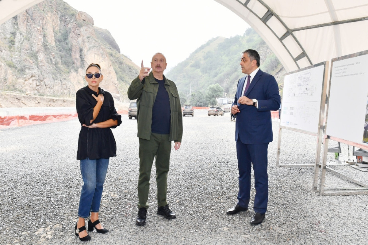 President Ilham Aliyev viewed construction progress of “Istisu” mineral water bottling plant and “Istisu” Treatment and Recreation Complex