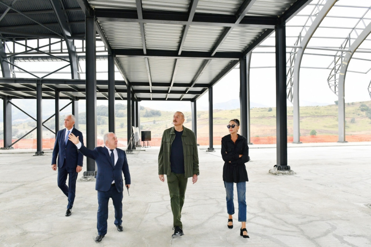 President Ilham Aliyev examined construction progress of Lachin International Airport