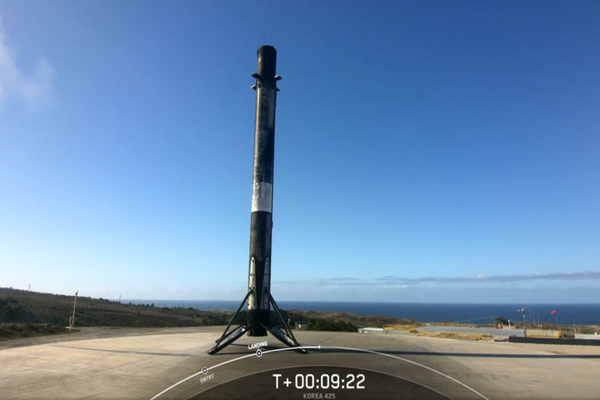 SpaceX launches Irish, South Korean satellites and lands its 250th rocket