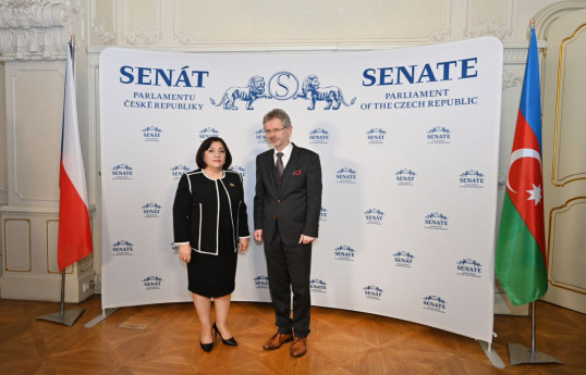 Speaker of Azerbaijan's Milli Majlis meets Czech Parliament's President of Chamber of Deputies, President of Senate