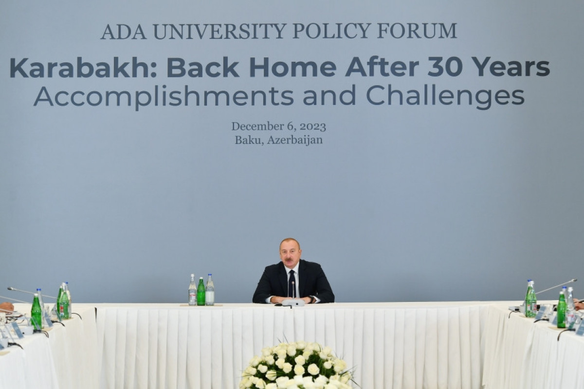 President Ilham Aliyev: Question how mines were transported to Garabagh after second Garabagh war remains open