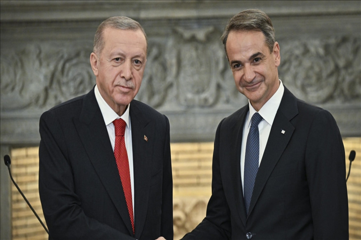 Turkish President Recep Tayyip Erdogan and Greek Prime Minister Kyriakos Mitsotakis