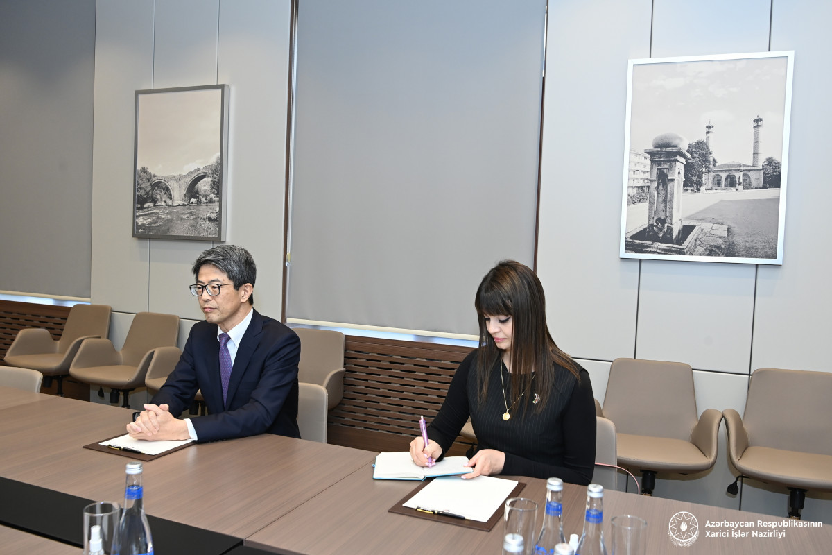 Azerbaijani FM receives Japanese Ambassador upon the termination of his diplomatic tenure -PHOTO 